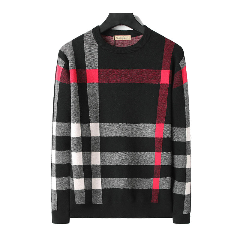 burberry pulls et sweat-shirts pour homme red black grid